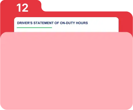 EasyWayPro Driver's Statement of On-Duty Hours